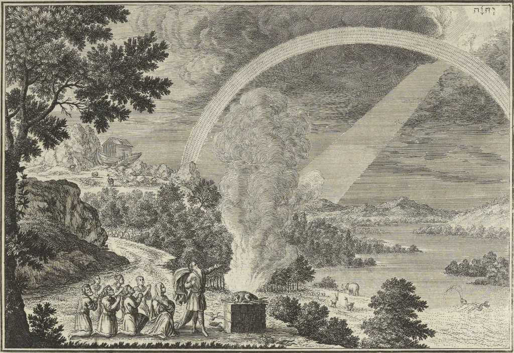 An illustration from Historische Bilder-Bibel : welche besteht in Fünff Theill, 1700, leaf 20