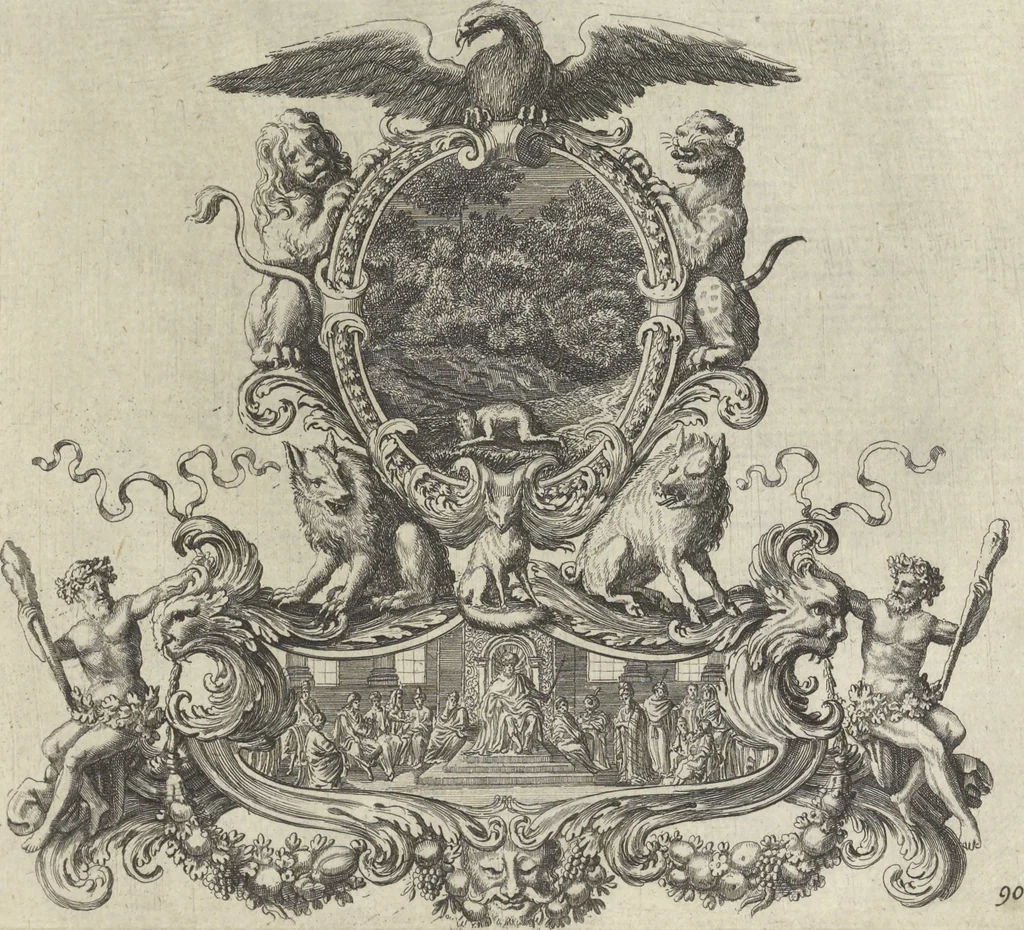 An illustration from Historische Bilder-Bibel : welche besteht in Fünff Theill, 1700, leaf 202