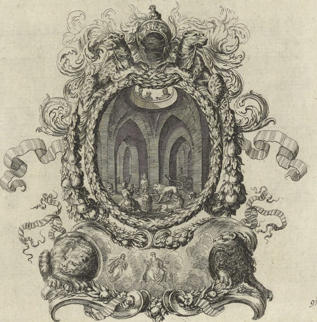 An illustration from Historische Bilder-Bibel : welche besteht in Fünff Theill, 1700, leaf 204