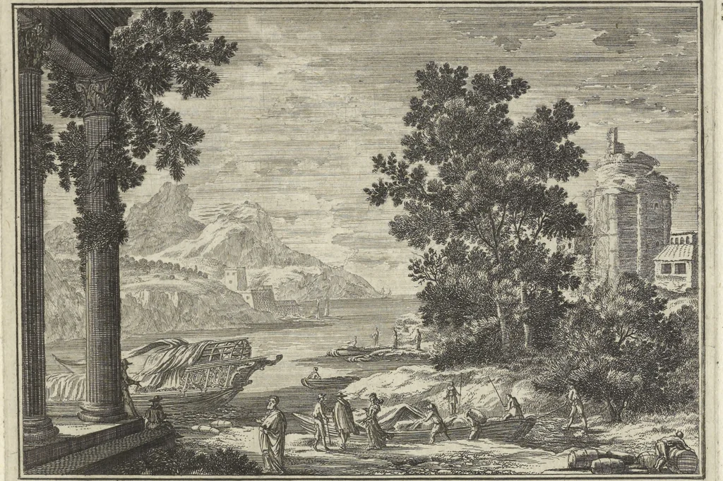 An illustration from Historische Bilder-Bibel : welche besteht in Fünff Theill, 1700, leaf 208