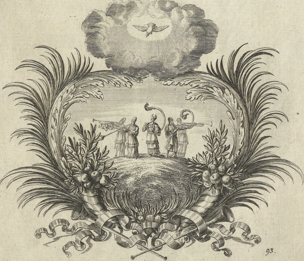 An illustration from Historische Bilder-Bibel : welche besteht in Fünff Theill, 1700, leaf 208
