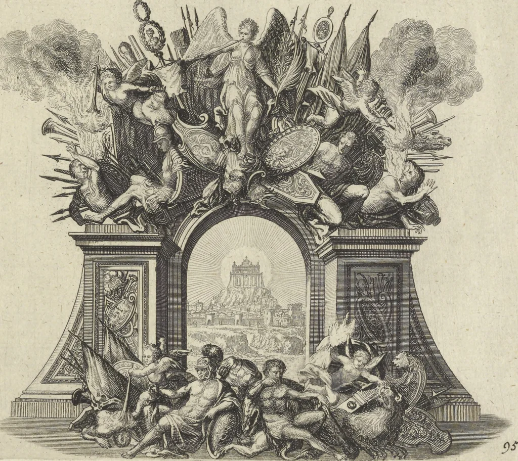 An illustration from Historische Bilder-Bibel : welche besteht in Fünff Theill, 1700, leaf 212
