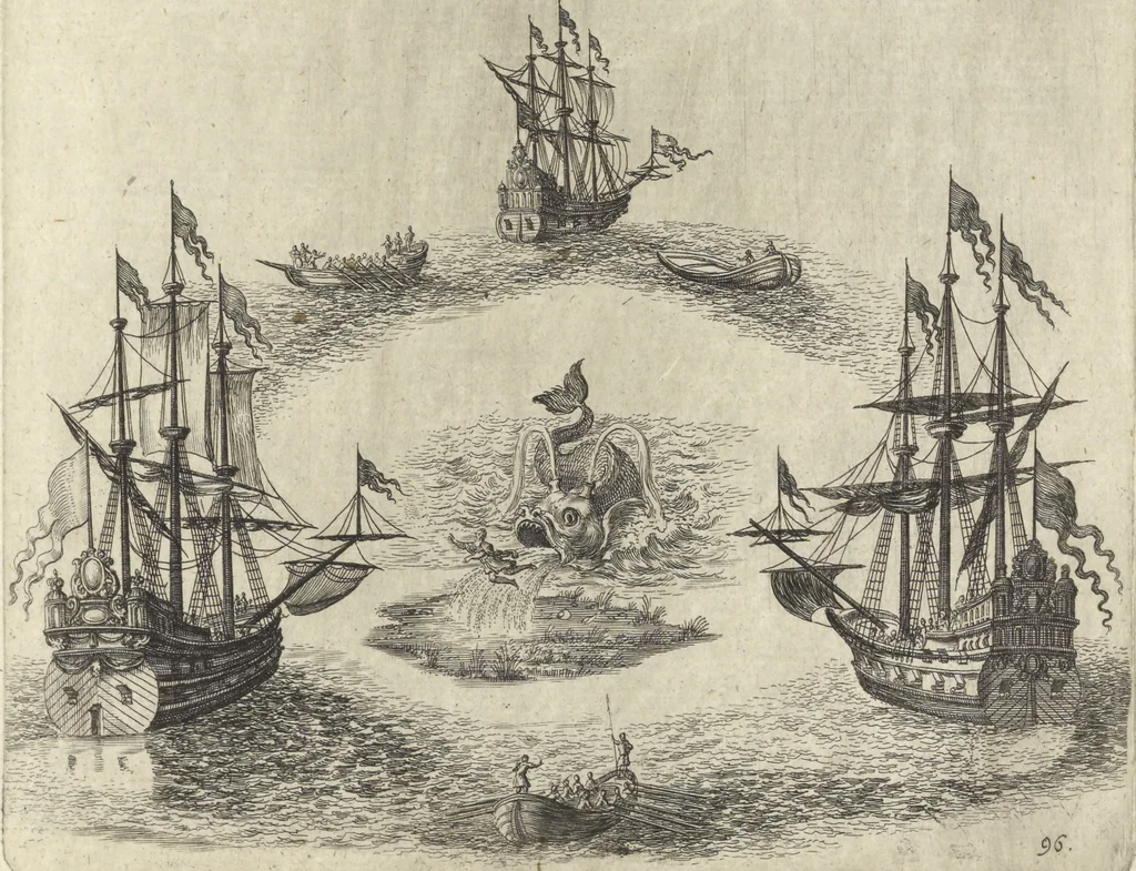 An illustration from Historische Bilder-Bibel : welche besteht in Fünff Theill, 1700, leaf 214