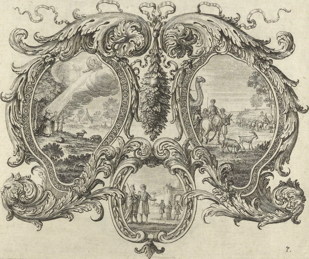 An illustration from Historische Bilder-Bibel : welche besteht in Fünff Theill, 1700, leaf 22