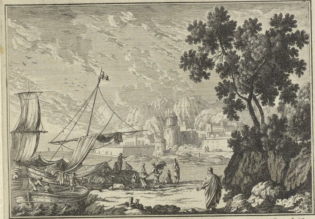 An illustration from Historische Bilder-Bibel : welche besteht in Fünff Theill, 1700, leaf 220
