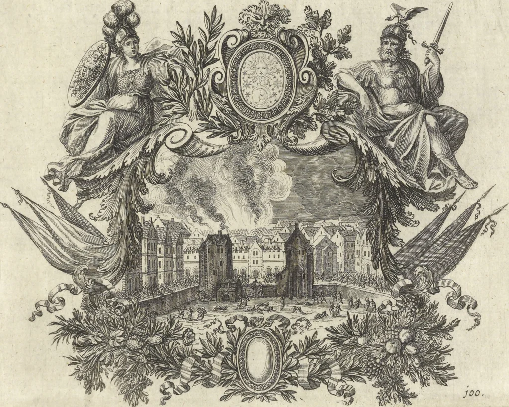 An illustration from Historische Bilder-Bibel : welche besteht in Fünff Theill, 1700, leaf 222