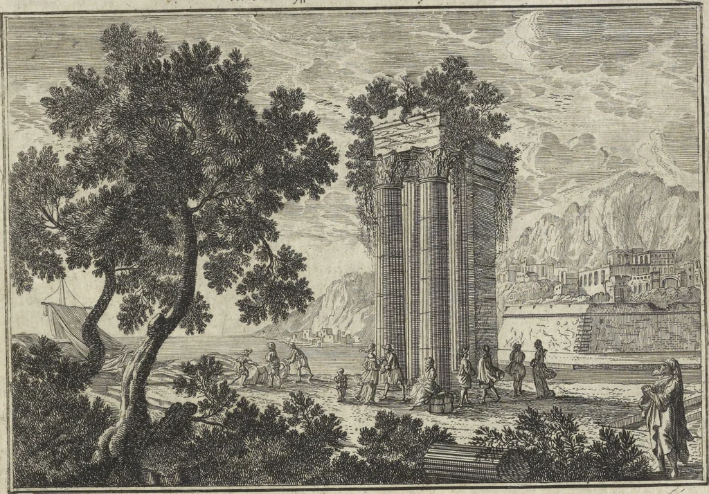 An illustration from Historische Bilder-Bibel : welche besteht in Fünff Theill, 1700, leaf 228