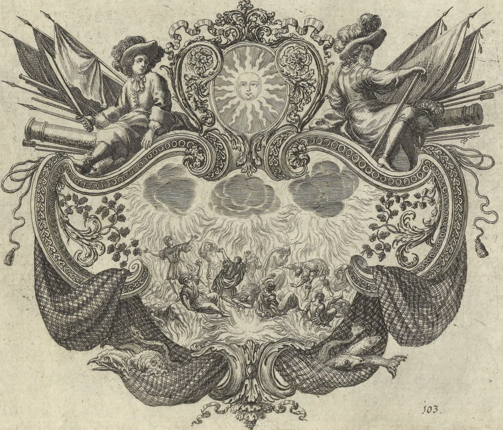 An illustration from Historische Bilder-Bibel : welche besteht in Fünff Theill, 1700, leaf 228