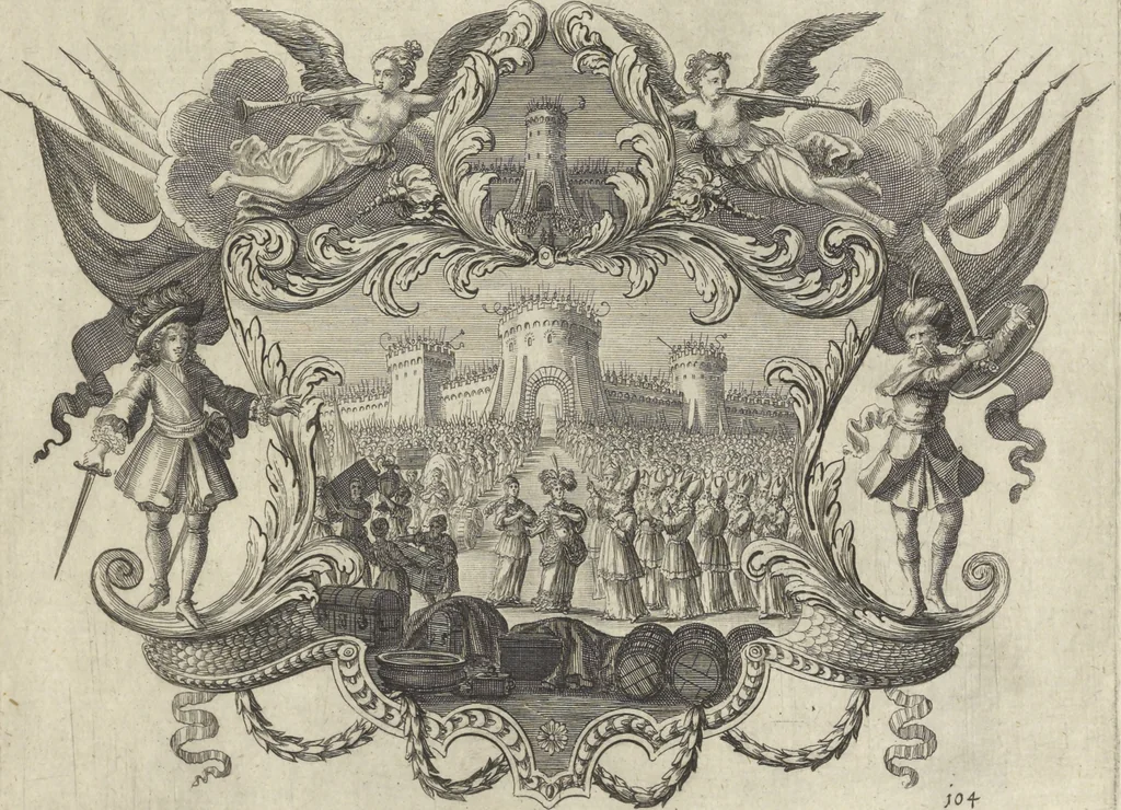 An illustration from Historische Bilder-Bibel : welche besteht in Fünff Theill, 1700, leaf 230