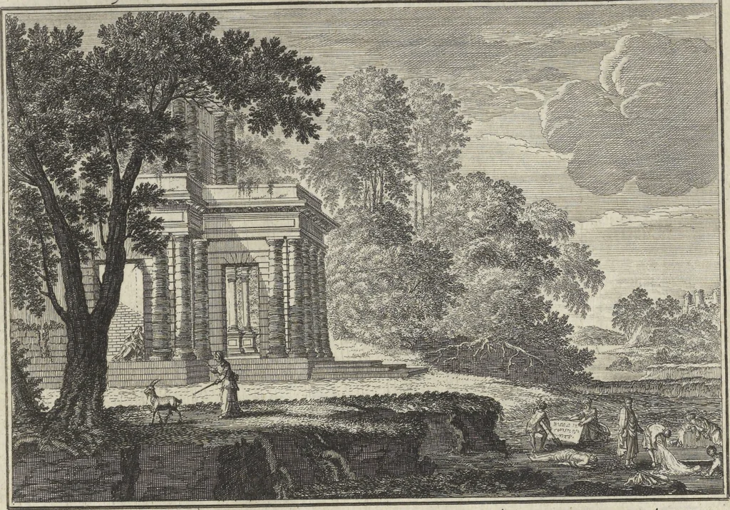 An illustration from Historische Bilder-Bibel : welche besteht in Fünff Theill, 1700, leaf 234