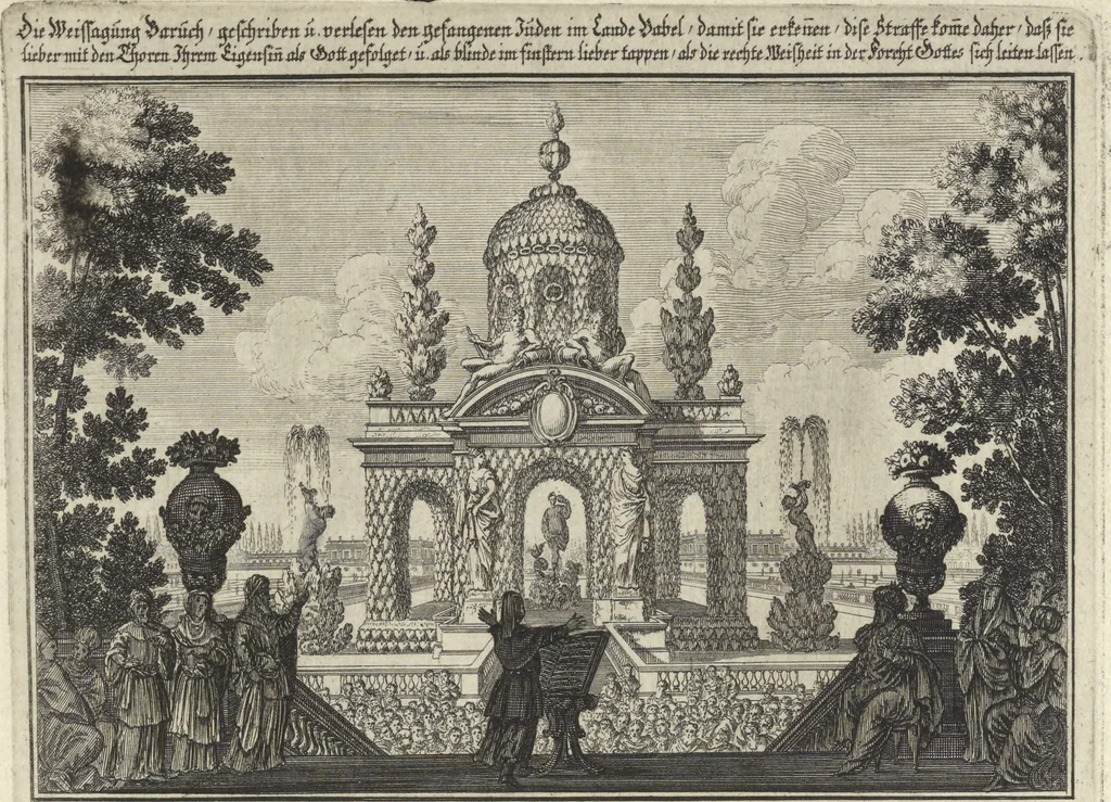 An illustration from Historische Bilder-Bibel : welche besteht in Fünff Theill, 1700, leaf 238