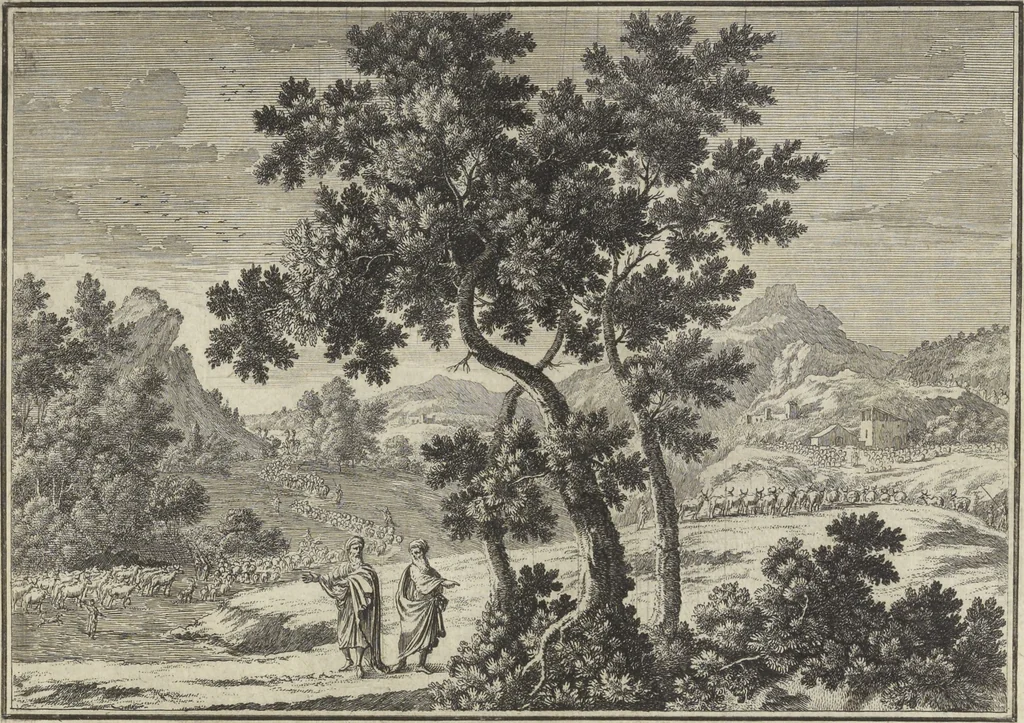 An illustration from Historische Bilder-Bibel : welche besteht in Fünff Theill, 1700, leaf 24