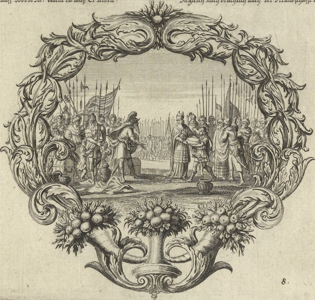 An illustration from Historische Bilder-Bibel : welche besteht in Fünff Theill, 1700, leaf 24