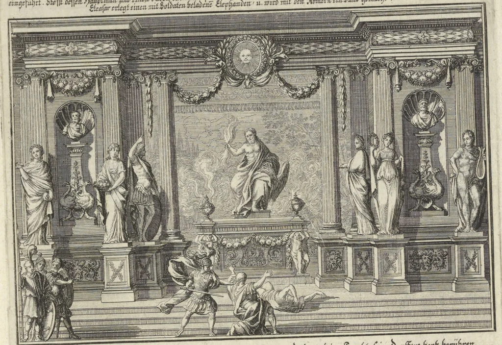 An illustration from Historische Bilder-Bibel : welche besteht in Fünff Theill, 1700, leaf 240