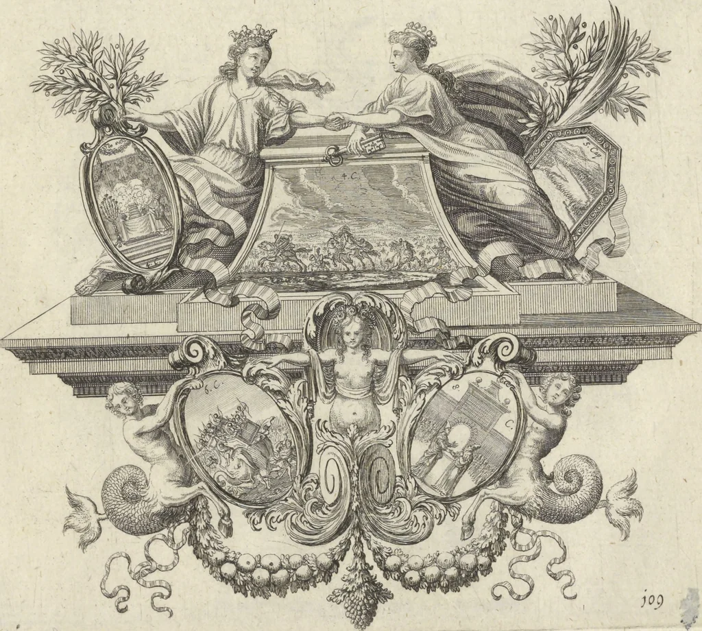 An illustration from Historische Bilder-Bibel : welche besteht in Fünff Theill, 1700, leaf 240