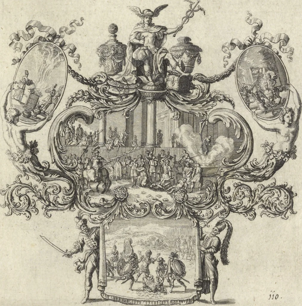 An illustration from Historische Bilder-Bibel : welche besteht in Fünff Theill, 1700, leaf 242