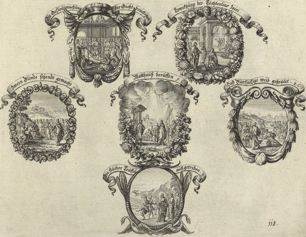 An illustration from Historische Bilder-Bibel : welche besteht in Fünff Theill, 1700, leaf 252