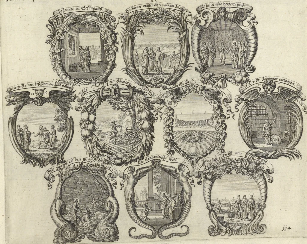 An illustration from Historische Bilder-Bibel : welche besteht in Fünff Theill, 1700, leaf 254