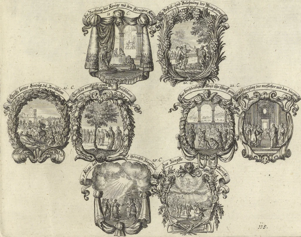 An illustration from Historische Bilder-Bibel : welche besteht in Fünff Theill, 1700, leaf 256