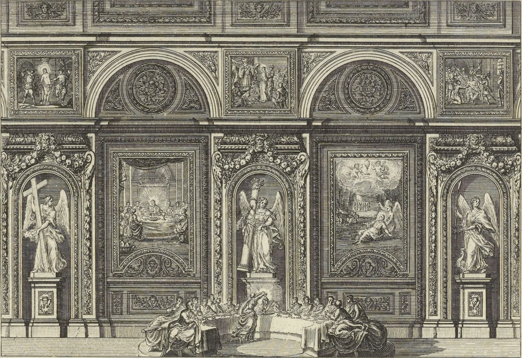 An illustration from Historische Bilder-Bibel : welche besteht in Fünff Theill, 1700, leaf 258
