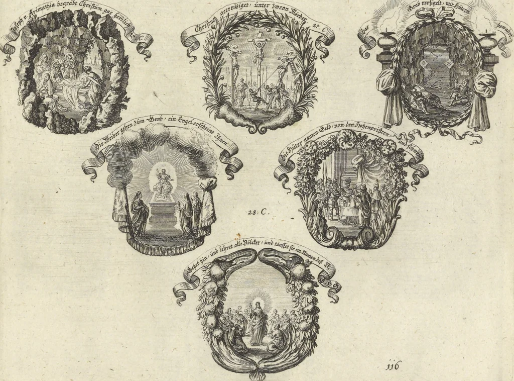 An illustration from Historische Bilder-Bibel : welche besteht in Fünff Theill, 1700, leaf 258
