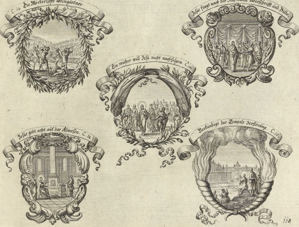 An illustration from Historische Bilder-Bibel : welche besteht in Fünff Theill, 1700, leaf 262