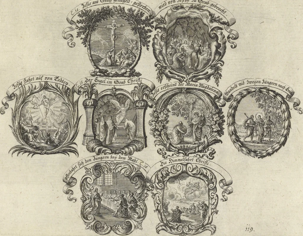 An illustration from Historische Bilder-Bibel : welche besteht in Fünff Theill, 1700, leaf 264