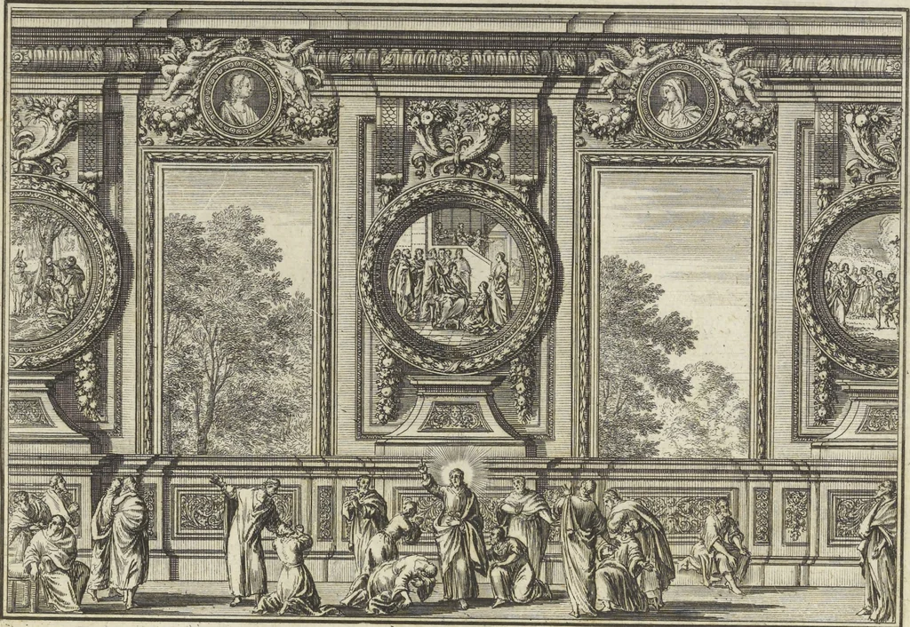 An illustration from Historische Bilder-Bibel : welche besteht in Fünff Theill, 1700, leaf 268