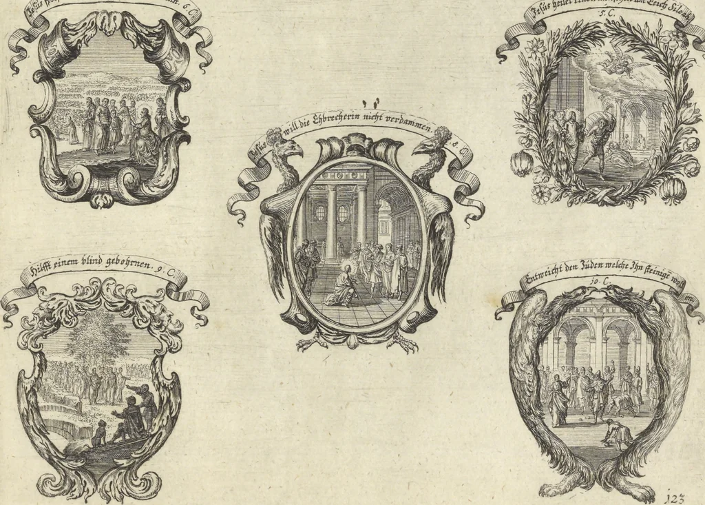 An illustration from Historische Bilder-Bibel : welche besteht in Fünff Theill, 1700, leaf 272