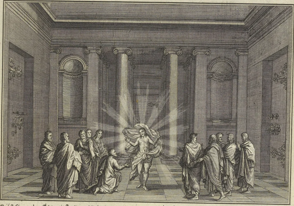 An illustration from Historische Bilder-Bibel : welche besteht in Fünff Theill, 1700, leaf 276