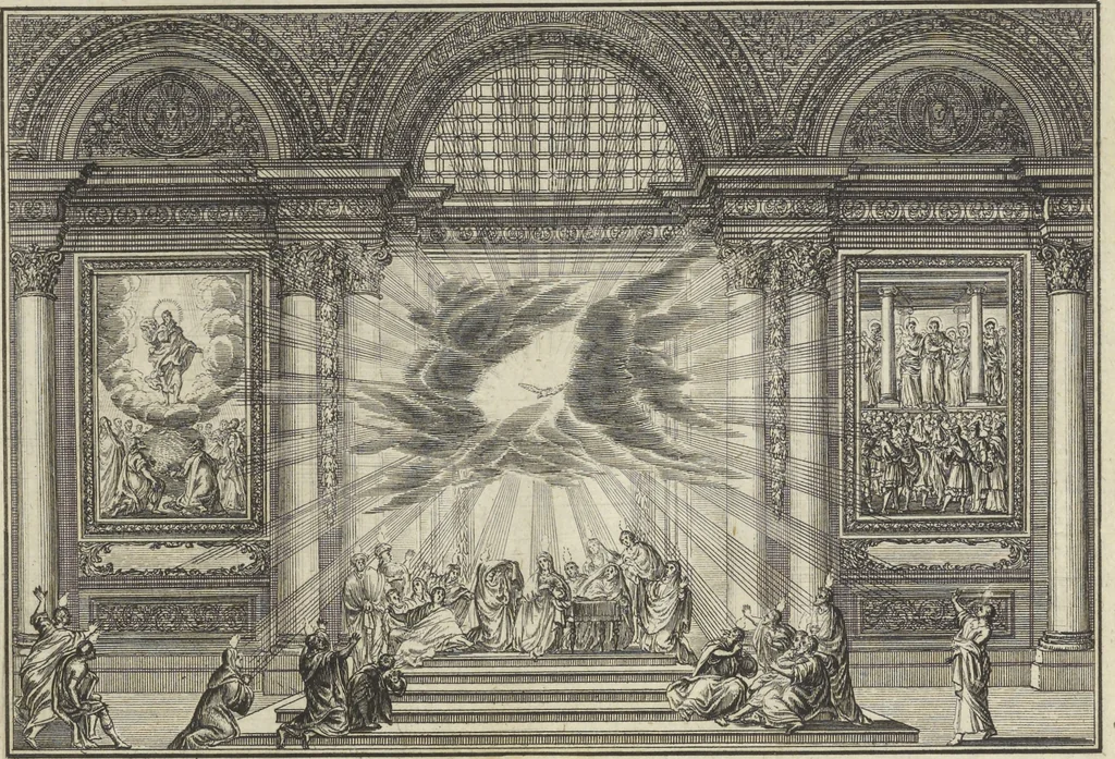 An illustration from Historische Bilder-Bibel : welche besteht in Fünff Theill, 1700, leaf 278
