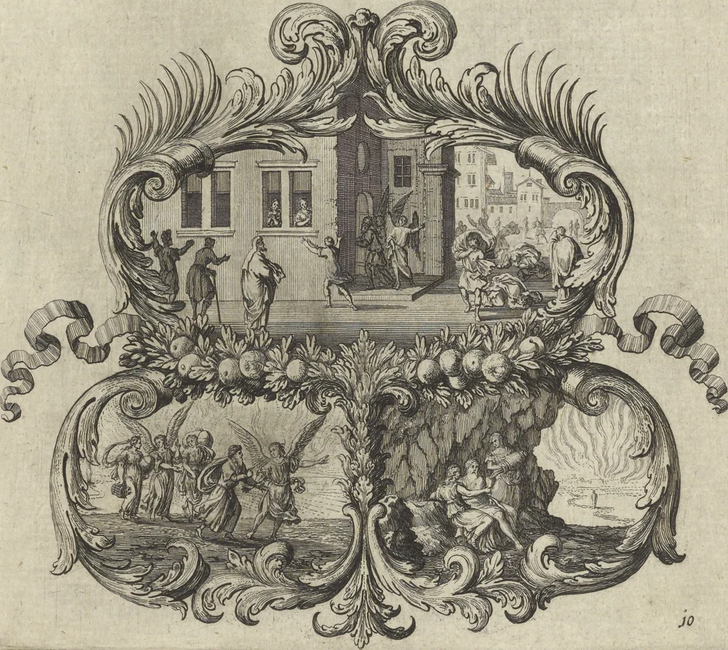 An illustration from Historische Bilder-Bibel : welche besteht in Fünff Theill, 1700, leaf 28
