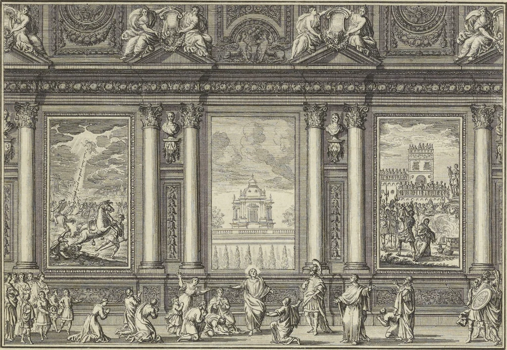An illustration from Historische Bilder-Bibel : welche besteht in Fünff Theill, 1700, leaf 280