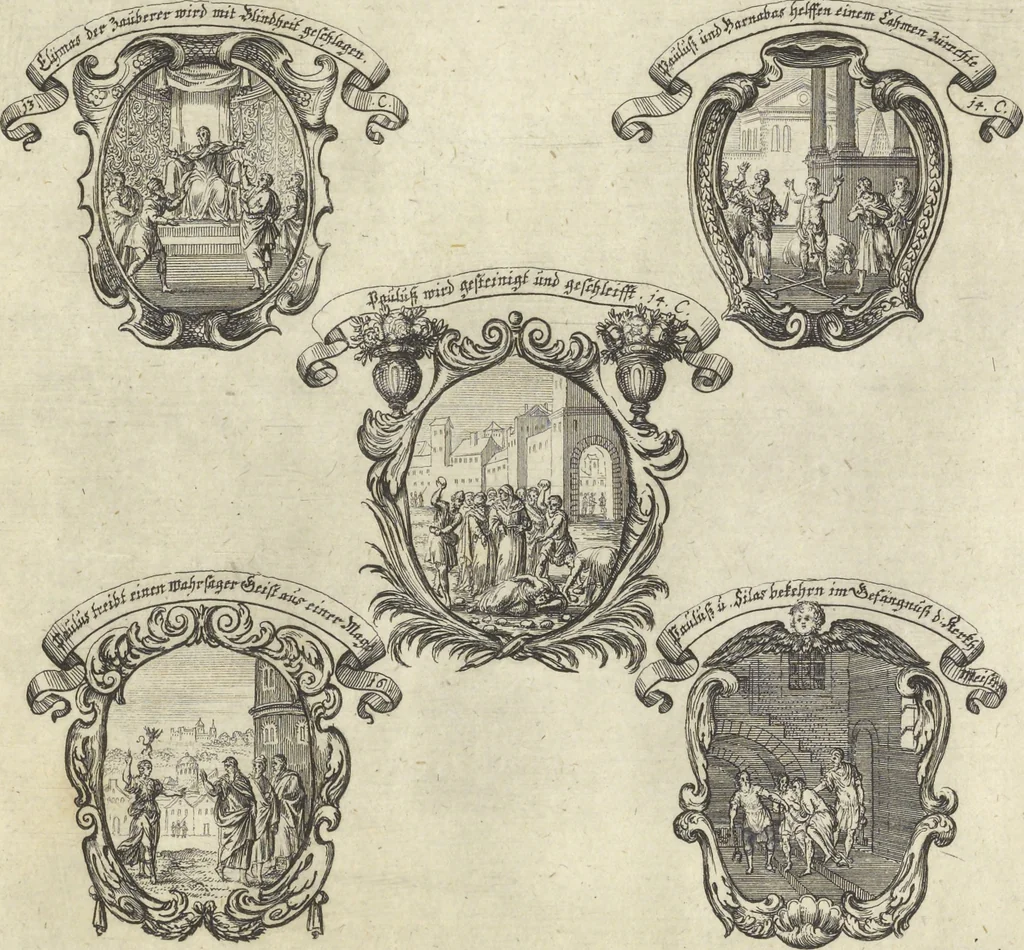 An illustration from Historische Bilder-Bibel : welche besteht in Fünff Theill, 1700, leaf 280
