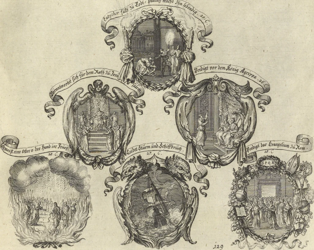 An illustration from Historische Bilder-Bibel : welche besteht in Fünff Theill, 1700, leaf 284
