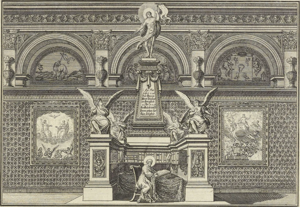 An illustration from Historische Bilder-Bibel : welche besteht in Fünff Theill, 1700, leaf 288