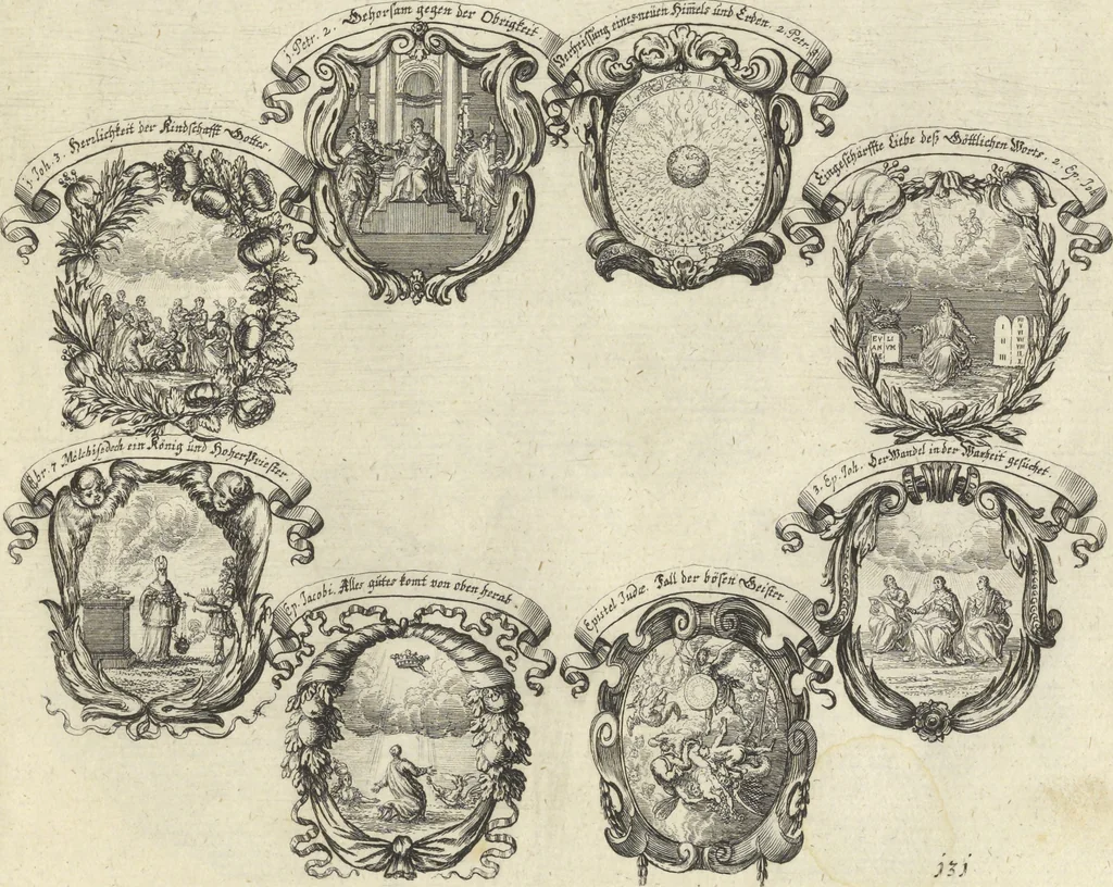 An illustration from Historische Bilder-Bibel : welche besteht in Fünff Theill, 1700, leaf 288