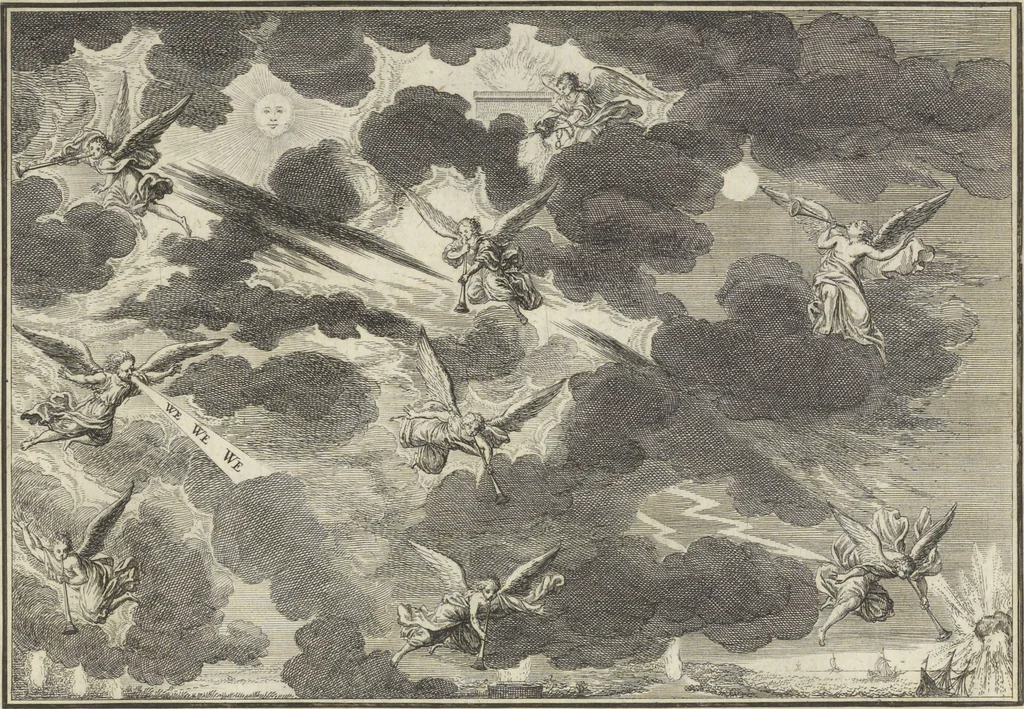 An illustration from Historische Bilder-Bibel : welche besteht in Fünff Theill, 1700, leaf 292