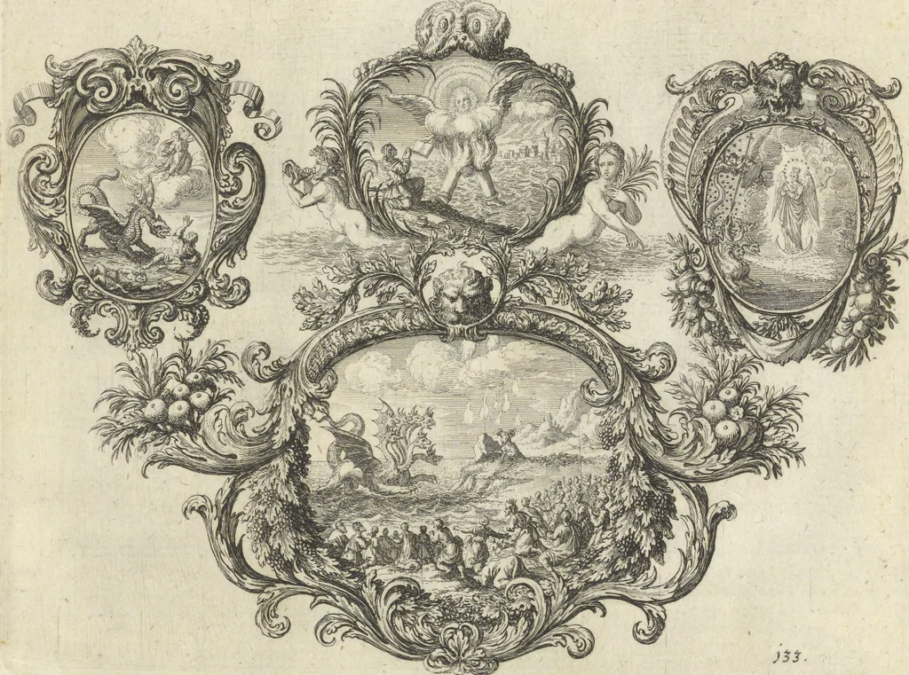 An illustration from Historische Bilder-Bibel : welche besteht in Fünff Theill, 1700, leaf 292