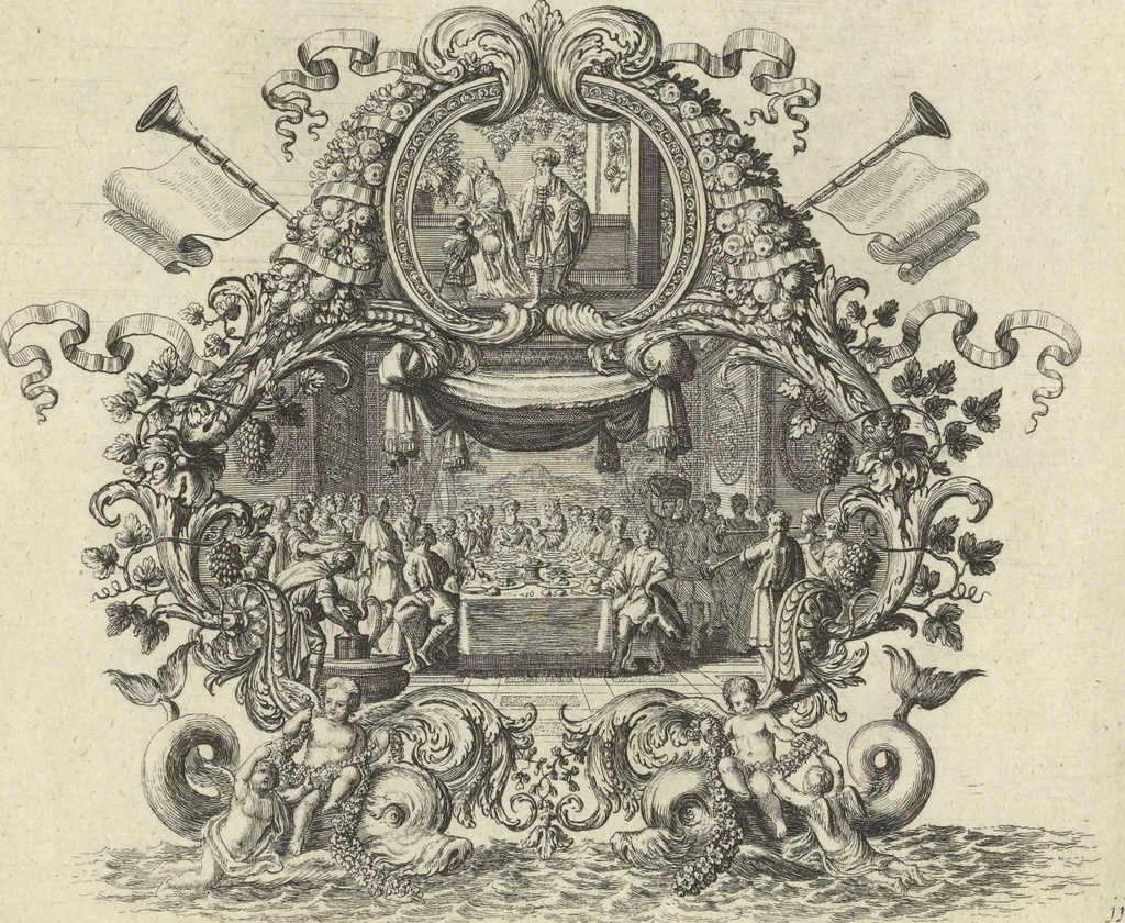 An illustration from Historische Bilder-Bibel : welche besteht in Fünff Theill, 1700, leaf 30