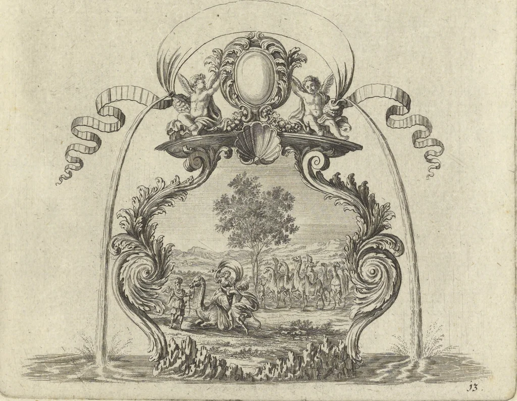 An illustration from Historische Bilder-Bibel : welche besteht in Fünff Theill, 1700, leaf 34