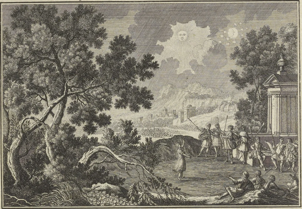 An illustration from Historische Bilder-Bibel : welche besteht in Fünff Theill, 1700, leaf 40