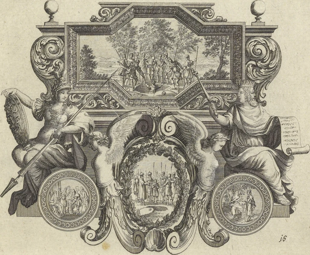 An illustration from Historische Bilder-Bibel : welche besteht in Fünff Theill, 1700, leaf 40