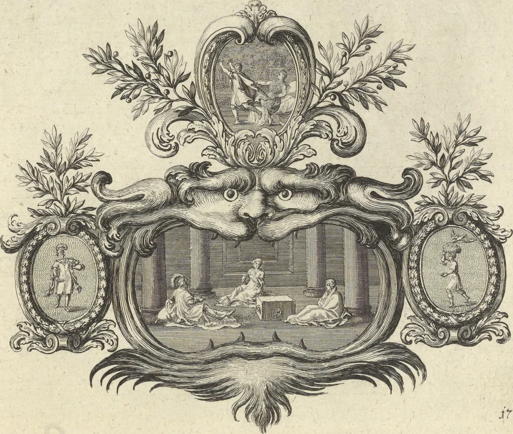 An illustration from Historische Bilder-Bibel : welche besteht in Fünff Theill, 1700, leaf 42