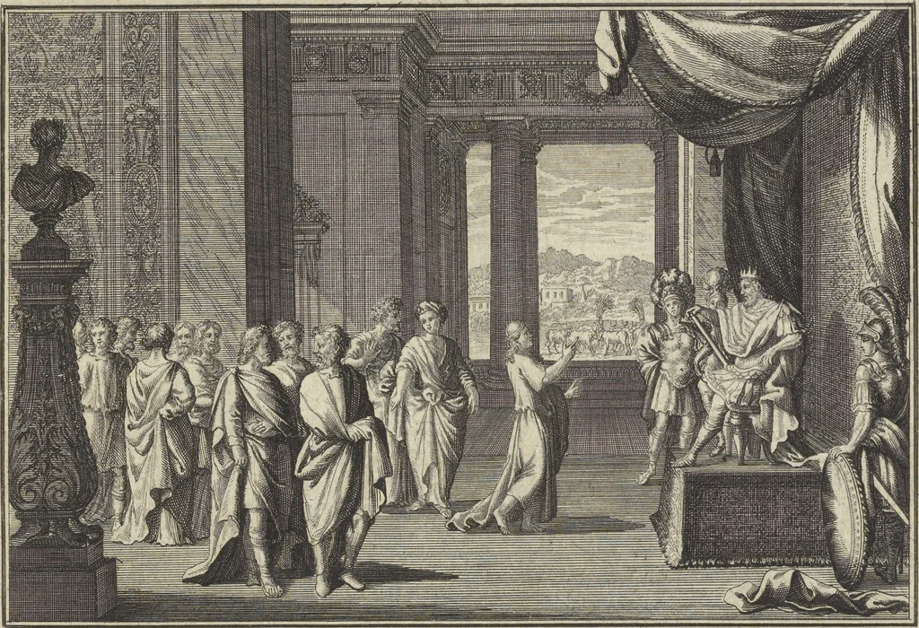 An illustration from Historische Bilder-Bibel : welche besteht in Fünff Theill, 1700, leaf 44
