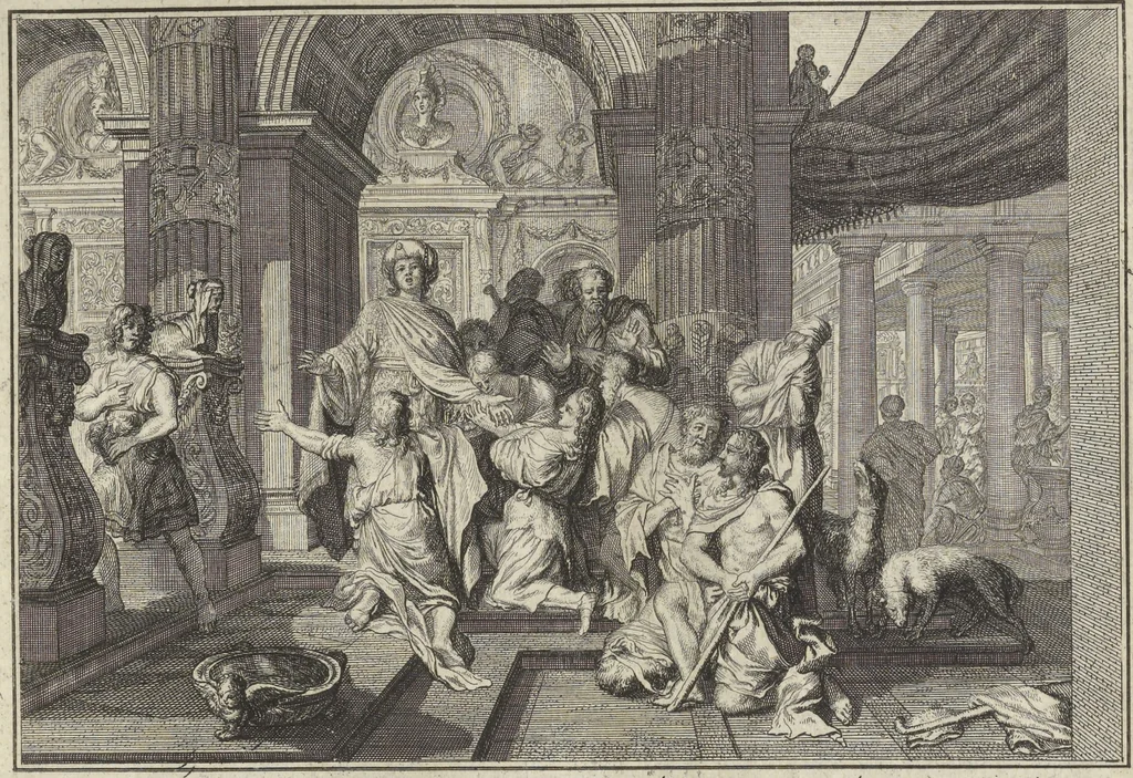 An illustration from Historische Bilder-Bibel : welche besteht in Fünff Theill, 1700, leaf 48