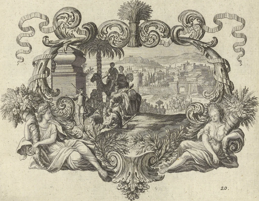 An illustration from Historische Bilder-Bibel : welche besteht in Fünff Theill, 1700, leaf 48