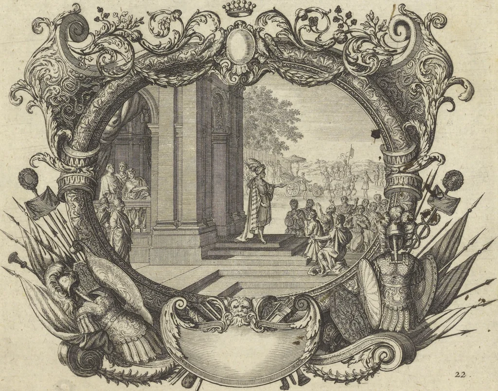 An illustration from Historische Bilder-Bibel : welche besteht in Fünff Theill, 1700, leaf 52