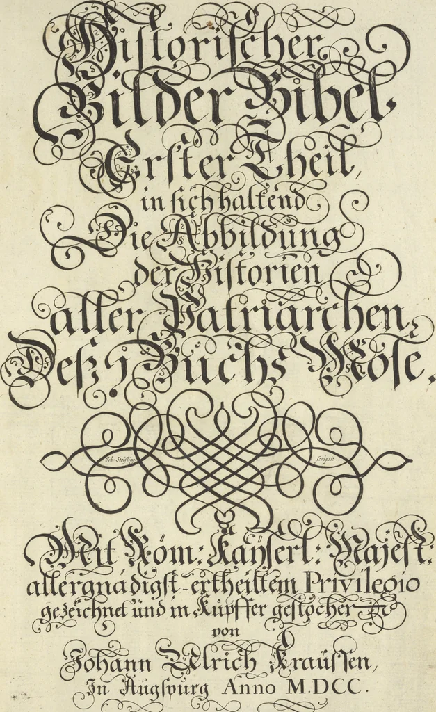 An illustration from Historische Bilder-Bibel : welche besteht in Fünff Theill, 1700, leaf 6
