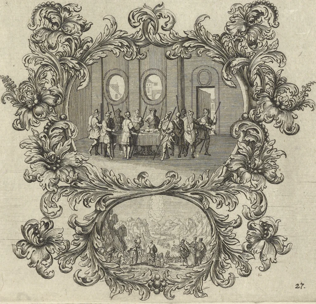 An illustration from Historische Bilder-Bibel : welche besteht in Fünff Theill, 1700, leaf 66